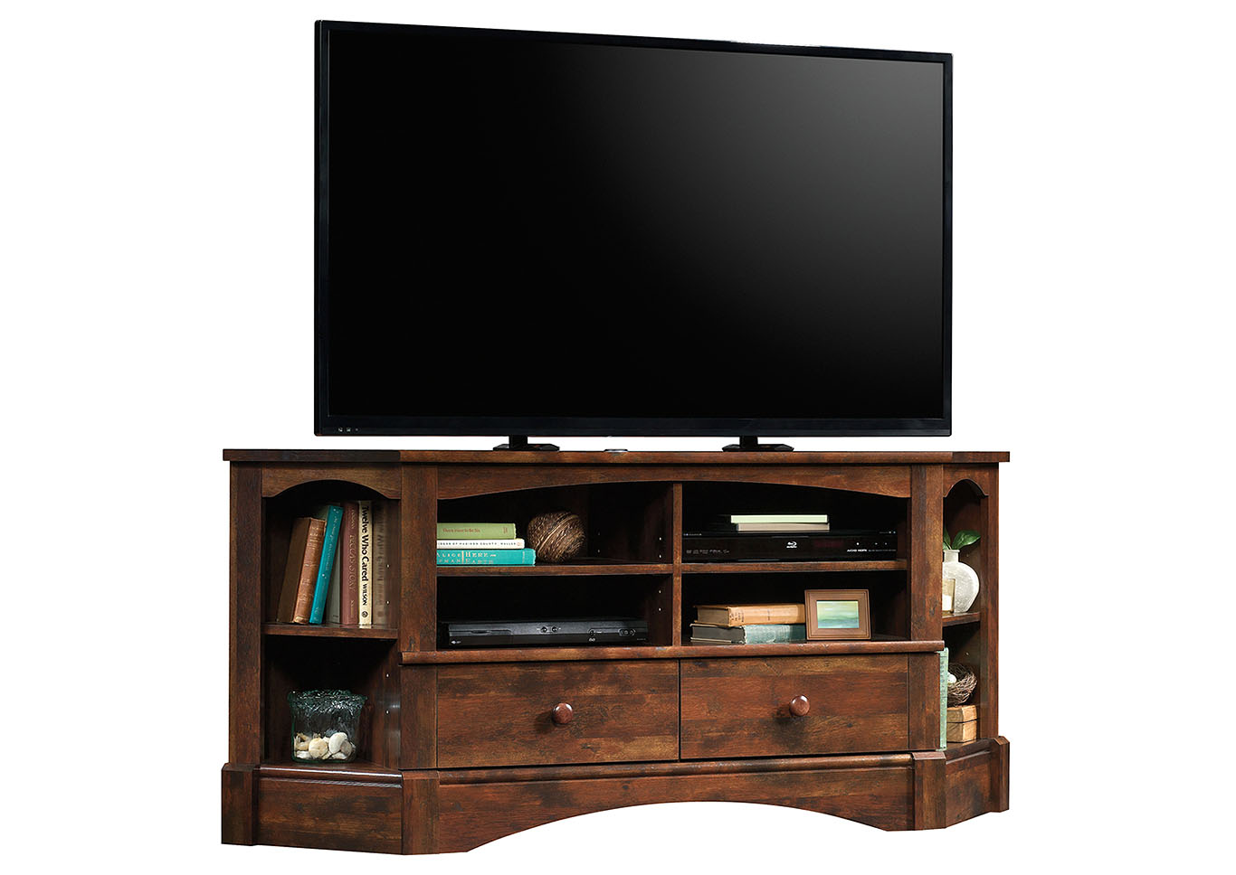 Harbor View Curado Cherry Corner Entertainment Credenza,Sauder